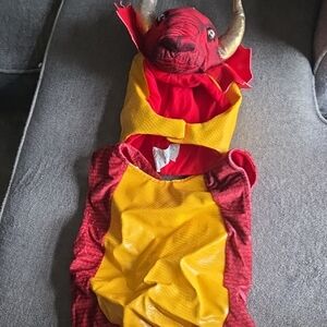 Kids Red and Yellow Bull Costume
